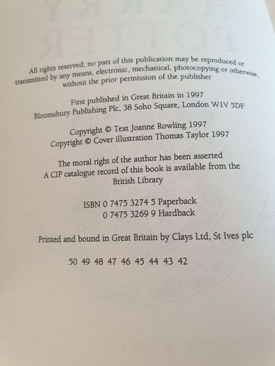 harry potter books collection