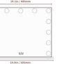 Makeup Mirror with LED Lights,Hollywood Vanity Mirror with 13 Bulbs,3 Color Modes, Touch Screen Control, Hollywood Mirror,Light up Mirror For Bedroom(52x41CM,Silver) Image 3