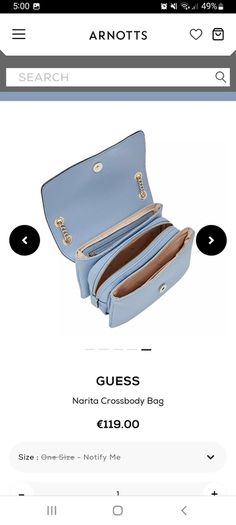 Guess Handbag blue