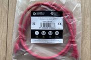 1m CAT6 RJ45 UTP Stranded Flash Moulded Network Cable Red.