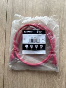 1m CAT6 RJ45 UTP Stranded Flash Moulded Network Cable Red.