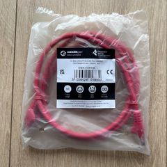 1m CAT6 RJ45 UTP Stranded Flash Moulded Network Cable Red.