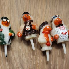Vintage Womble candle holders