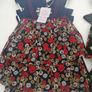 Girls Wear Black Or Navy Embroidered Flowery Dress Small Medium Or Large Image 6