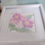 Lovely Watercolor Framed Still Life Small Painting Signed Patricia Hughes. Image 4