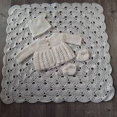 Stunning handmade complete christening set