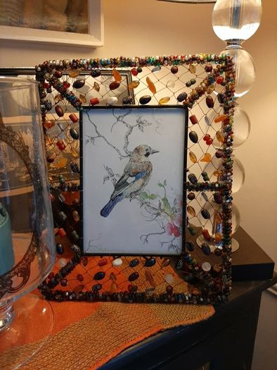 Beaded Picture Frame
