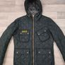 Barbour International Paxton Quilted Biker Jacket Mens S/M Image 2