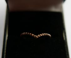 Pandora ALE  14K 585 Rose Gold Plated Metal Ring size L1/2 - 1,5g