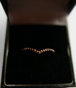Pandora ALE  14K 585 Rose Gold Plated Metal Ring size L1/2 - 1,5g