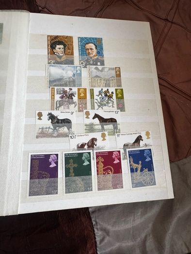 Mint UK album with stamps