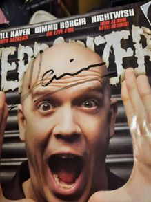Devin Townsend autograph - on front cover of Terrorizer Magazine (Oct 2011 Edition)