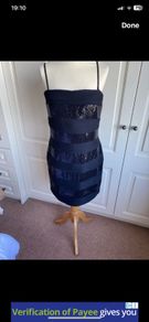 Cynthia Rowley size 16 black occasion dress with Spandex