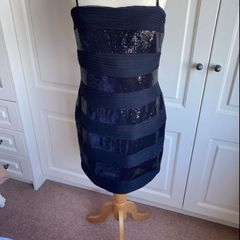 Cynthia Rowley size 16 black occasion dress with Spandex