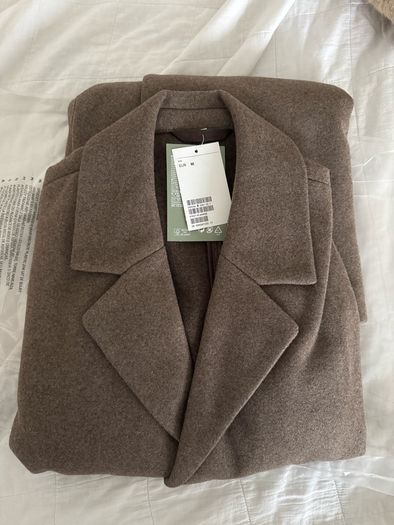 H&M Wool-blend coat - Dark beige