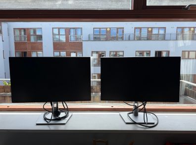 2 Pair Dell monitors