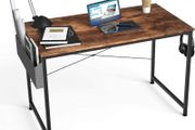Writing Computer Desk, Office Work Desk for student and worker, Laptop Table with Storage Bag and Headphone Hook,Modern Simple Style Desks for Bedroom, Home, Office 80x50x75cm (FREE POSTAGE)