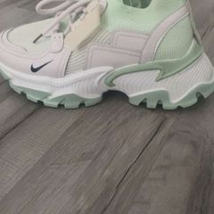 white green trainers