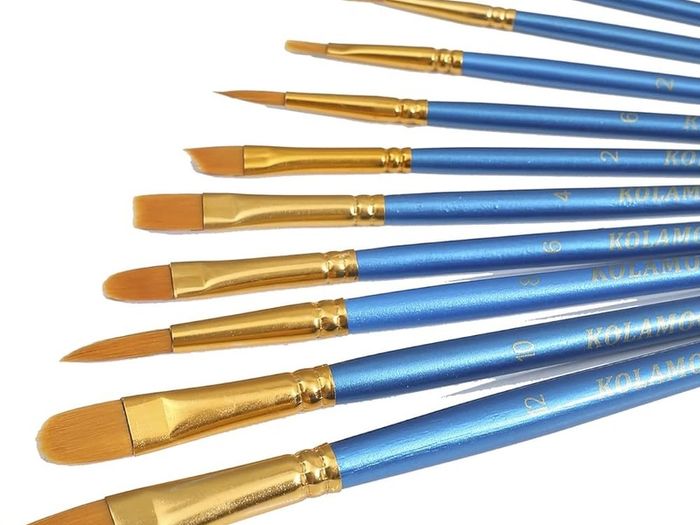 NEW SALE |  Artist Nylon Paint Brushes Set for Body, Face, Watercolor, Acrylic and Oil Painting