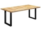 Dining Table with O-shaped Legs 200x100x77cm Solid Mango Wood