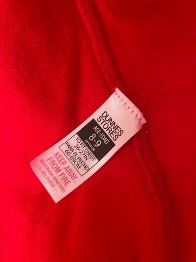Girls Red Cardigan Age 8-9