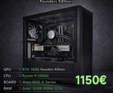 Rtx 3080 Fe High-end Build | Ryzen 9 5900x | Asus Rog + Corsair + Nzxt | 32gb Ram