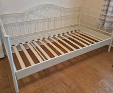 Daybed, white metal