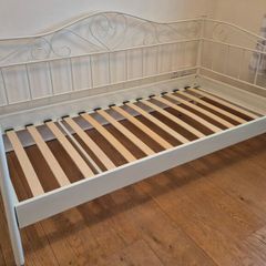 Daybed, white metal