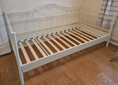 Daybed, white metal