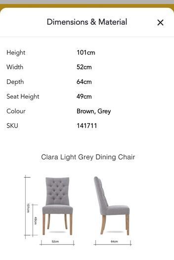 Grey dining room chairs