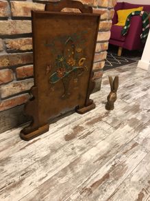 vintage fire screen