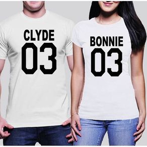 Bonnie And Clyde Set Couple T-shirts For Valentines Day Gift Present