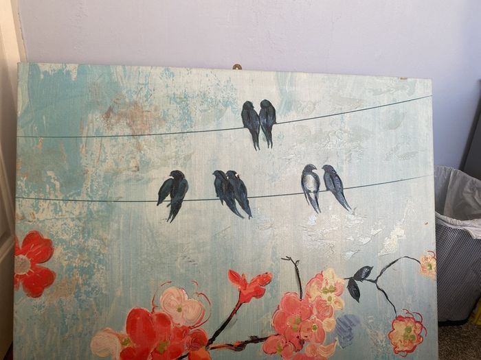 picture of birds canvas