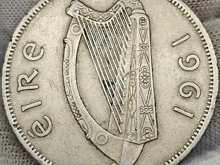 Ireland 1961 Mule Halfcrown Mint Error Very Nice Grade
