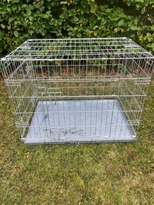 dog crate medium double door 63x55x61cm
