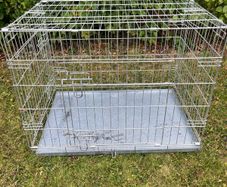 dog crate medium double door 63x55x61cm