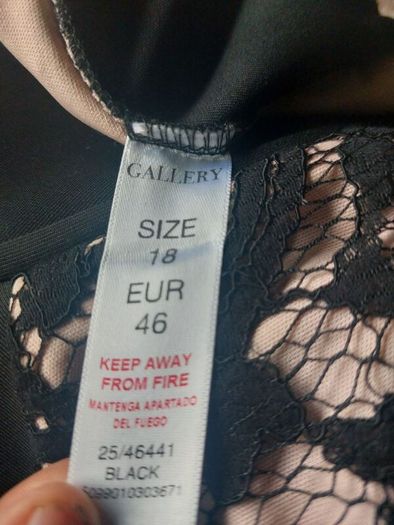 Black and ivory lace dress (free post)
