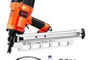 50 to 90 mm 21 Degree Full Round Head Pneumatic Framing Nailer with Dual Trigger Modes &amp; Tool-Less Depth Adjustment, 80-120PSI Pro Air Nail Gun for Framing Flooring Decking