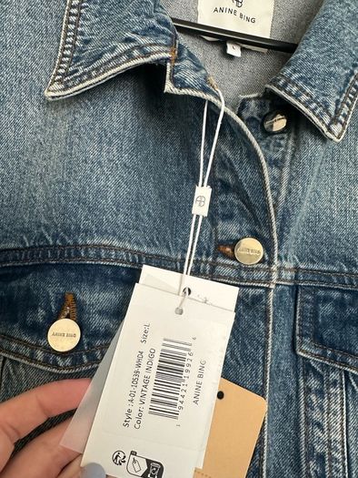 Anine Bing Rory denim jacket - sz L