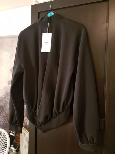 Zara Black open back Blouse, S