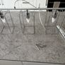 Modern Rectangular Glass Panel Chandelier Image 2