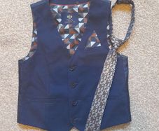 Boys waistcoat and tie