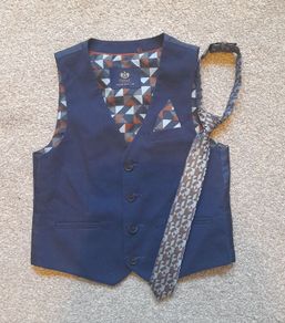 Boys waistcoat and tie