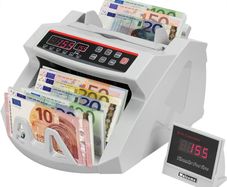 Money Bill Counter 1000 PCS/min 80W Currency Cash Counting Machine UV MG Counterfeit Detection with LED Display (FREE POSTAGE)