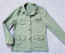 Army Style Cargo Summer Khaki Jacket