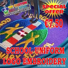 School Uniform logo Embroidery/ Stitching