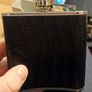 Leather and Stainless Steel Hip Flask Image 2