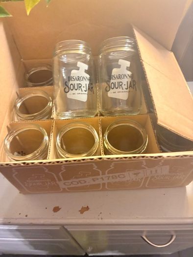 12 Disaronno cocktail jars