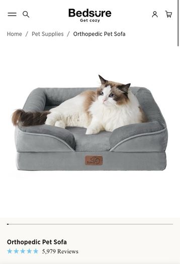Bedsure comfy orthopaedic pet bed