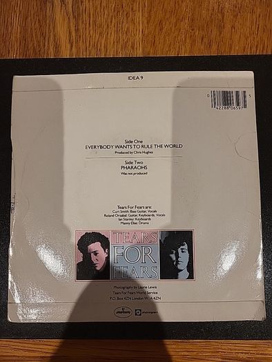 Tears For Fears Everybody Wants To Rule The World 7 Inch Vinyl 1985